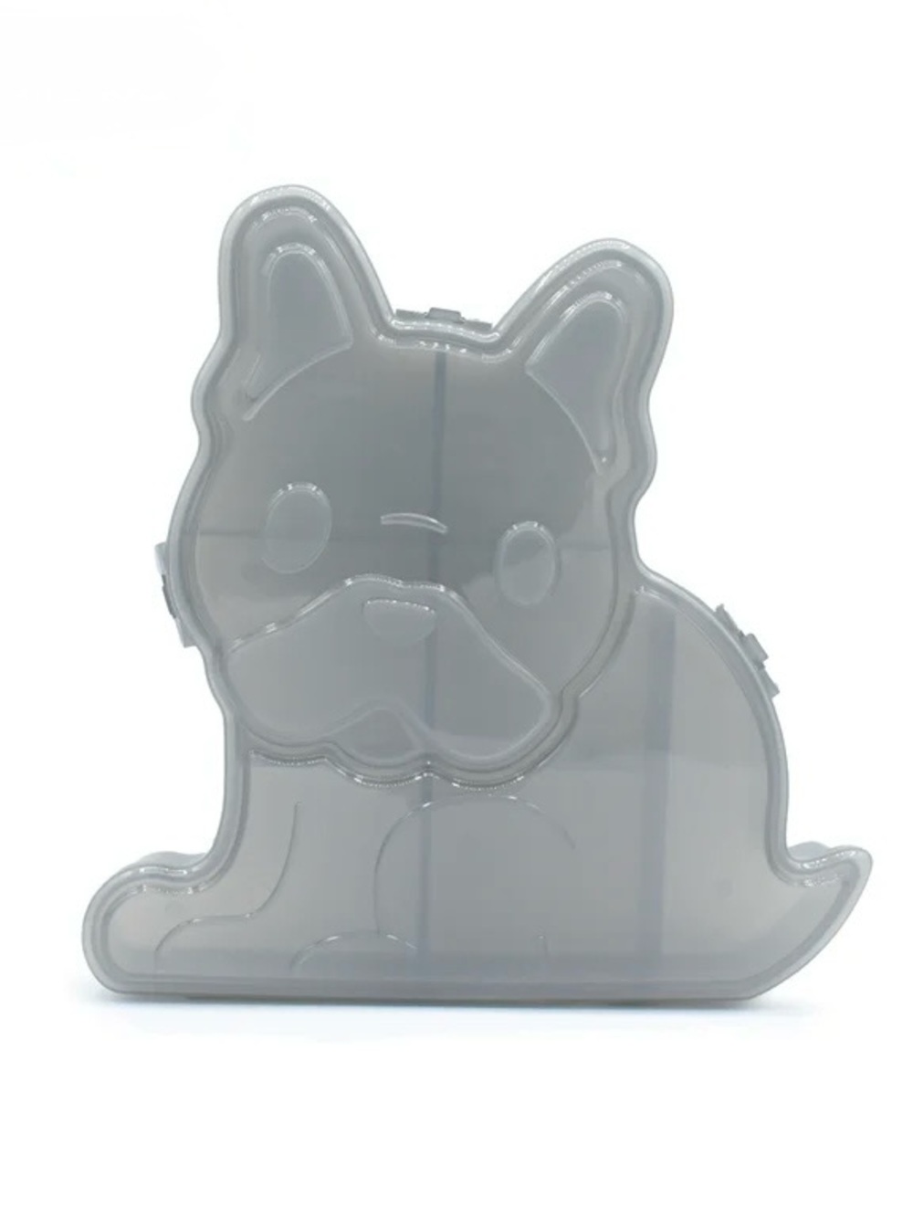Gray Dog-Shaped Travel Case for Women - Unbranded